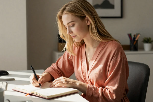 Journaling exercise from the confidence-building guide on MoreThanSize